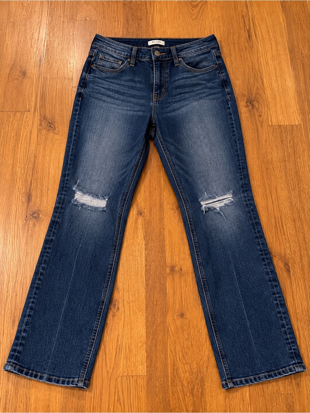 Silver Jeans Women's Straight Leg Jeans - Dark Blue